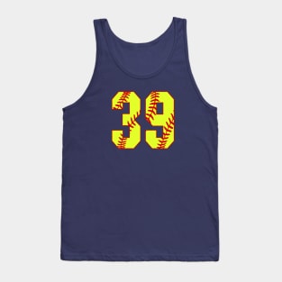 Fastpitch Softball Number 39 #39 Softball Shirt Jersey Uniform Favorite Player Biggest Fan Tank Top